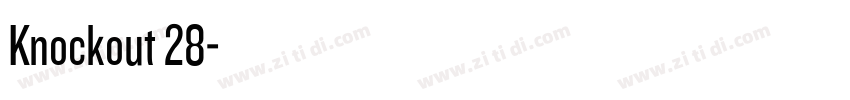 Knockout 28字体转换